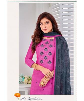 Lavender embroidery zarns silk unstitch churidar suits churidar salwar suits 2