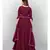 Light Burgundy Coloured Semi Stitched Lehenga & Unstitched Blouse with Dupatta