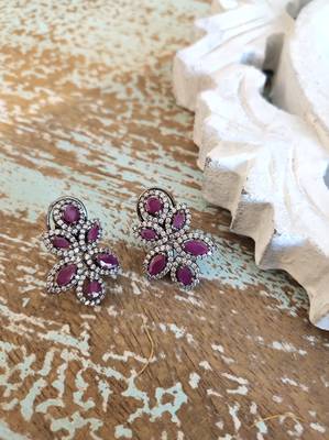 Purple earrings 1