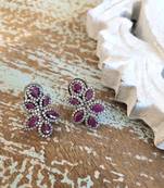 Purple earrings