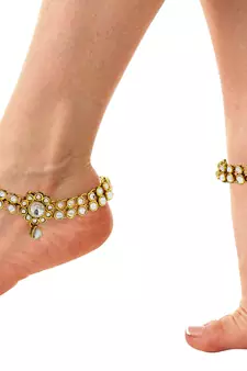 White anklets