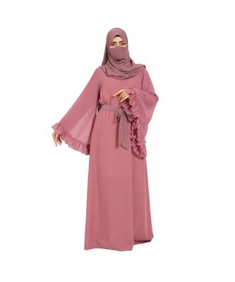 Designer Gown With Bell Sleeves 4