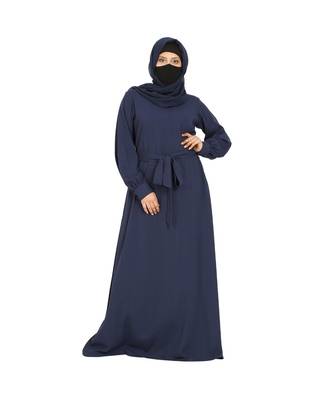 A-Line Abaya Gown With Belt 3