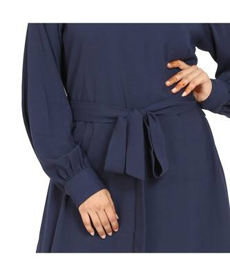 A-Line Abaya Gown With Belt 4