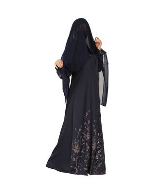 Designer Dress For Hijabis With Premium Stonework. 3