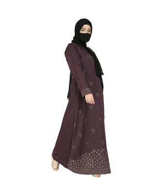 Designer Dress For Hijabis With Premium Stonework. 1