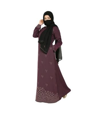 Designer Dress For Hijabis With Premium Stonework. 3