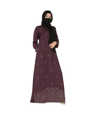 Designer Dress For Hijabis With Premium Stonework. 4