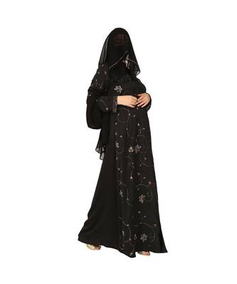 Designer Dress For Hijabis With Premium Stonework. 2