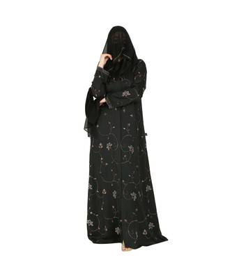 Designer Dress For Hijabis With Premium Stonework. 3