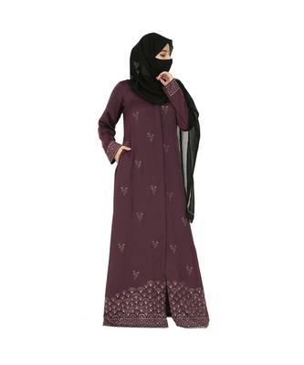 Designer Dress For Hijabis With Premium Stonework. 1