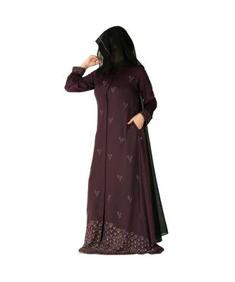 Designer Dress For Hijabis With Premium Stonework. 3