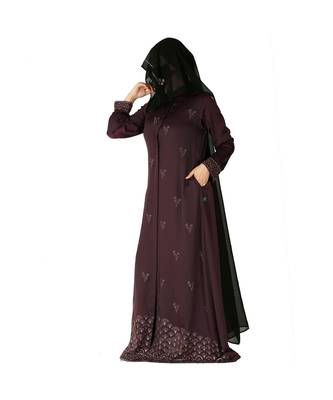 Designer Dress For Hijabis With Premium Stonework. 4