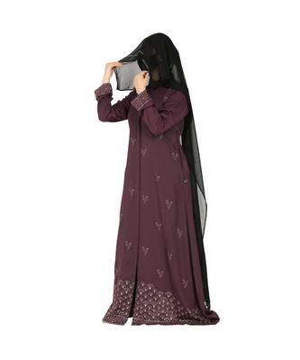 Designer Dress For Hijabis With Premium Stonework. 5