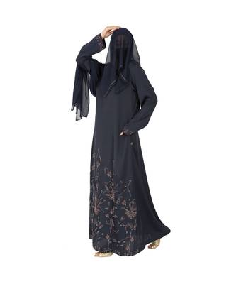 Designer Dress For Hijabis With Premium Stonework. 3