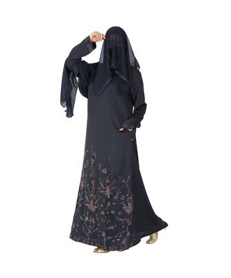 Designer Dress For Hijabis With Premium Stonework. 4