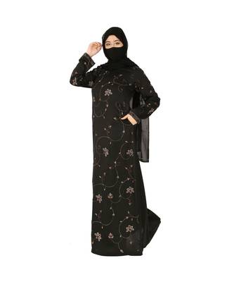 Designer Dress For Hijabis With Premium Stonework. 3