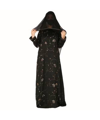 Designer Dress For Hijabis With Premium Stonework. 5