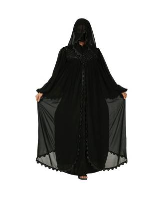 Designer Abaya Dress With Lacework and Stonework. 5