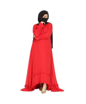 Designer Dress Gown In Premium Georgette Fabric. 2