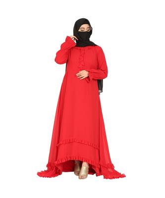 Designer Dress Gown In Premium Georgette Fabric. 3