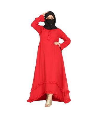 Designer Dress Gown In Premium Georgette Fabric. 5