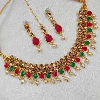 Multicolor agate necklaces 1