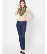 Green Viscose Metallic Scarf