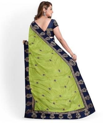 Pink Bangalory Sana Silk Two Tone Women's Saree With Blouse 2