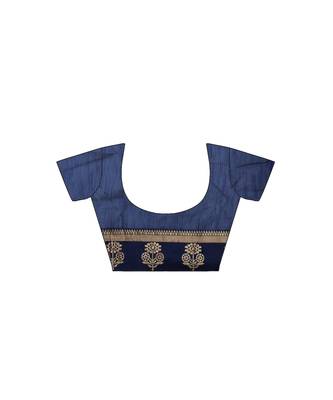 Dark Green Bangalory Sana Silk Two Tone Women's Saree With Blouse 4