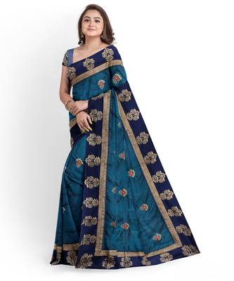 Light Green Bangalory Sana Silk Two Tone Women's Saree With Blouse 3