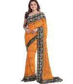 Light Yellow Bangalory Sana Silk Two Tone Women's Saree With Blouse