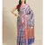 blue banarasi brocade   saree with blouse