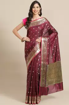 wine art silk sarees   saree with blouse