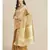 beige tissue   saree with blouse