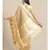 beige tissue   saree with blouse