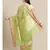 green cotton silk   saree with blouse