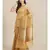 beige organza   saree with blouse