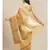 beige organza   saree with blouse