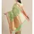 green organza   saree with blouse