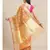 peach organza   saree with blouse