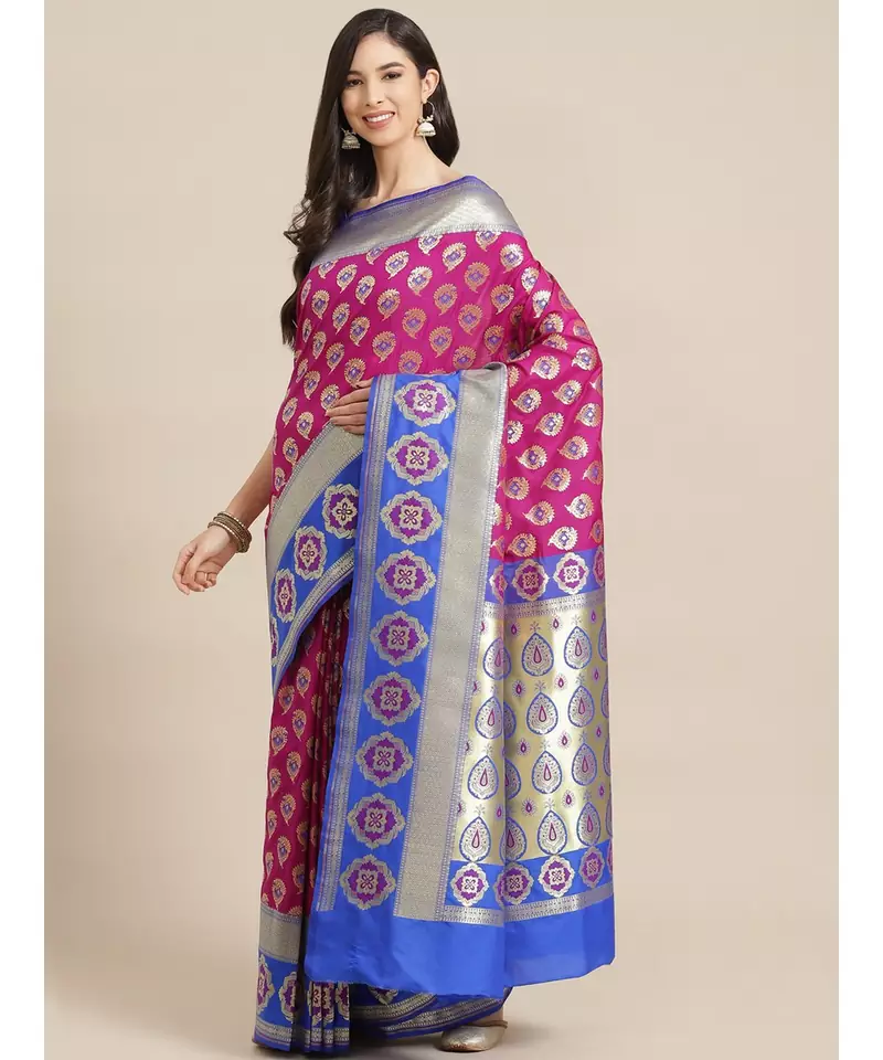 purple art silk sarees   saree with blouse