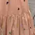 Pink Thread With Sequins Embroidered cotton semi stitched lehenga
