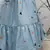 Sky blue Thread With Sequins Embroidered cotton semi stitched lehenga