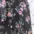Black printed silk semi stitched lehenga