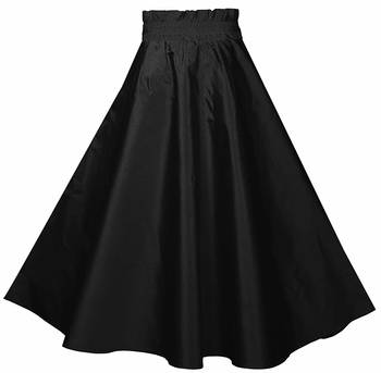 Orange plain taffeta girls-top-bottom 4