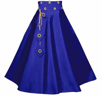 Yellow plain taffeta girls-top-bottom 3