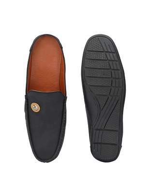 ZORIK Men's Black Synthetic Leather SlipOn Ethnic Mules 4