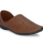 ZORIK Men's Brown Synthetic Leather SlipOn Casual Shoes