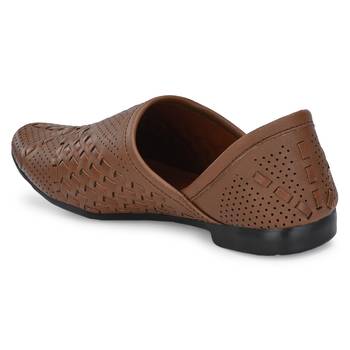 ZORIK Men's Brown Synthetic Leather SlipOn Casual Shoes 2
